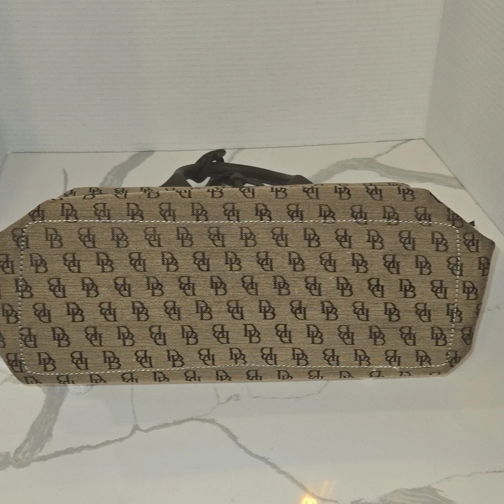 Vintage Y2K Dooney & Burker Brown Monogram Satchel Bag